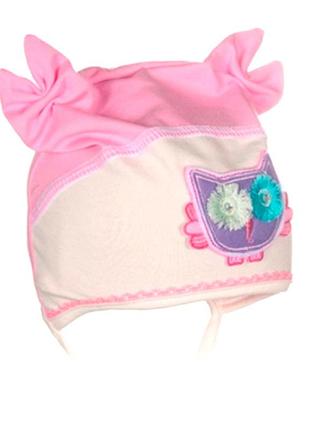 Тоненька шапочка з завязками для дівчинки, польща