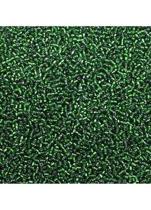 Бісер зелений 450г дрібний 12/0 (27в) deluxe тм китай