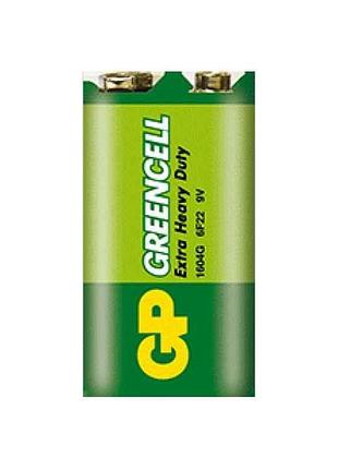 Батарейка солевая 6f22 greencell 9.0v 1604glf-s1 1шт (блистер) тм greencell