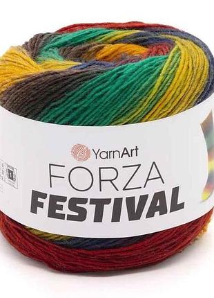 Пряжа forza festival 75% вовна 25% поліамід 420м 100г 4шт/уп арт.2912 тм yarnart