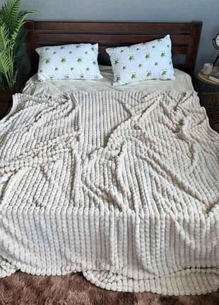 Плед 150*200 мікрофібра арт.006-38 молочний тм colorfulhome