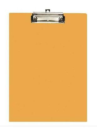Планшет a4 с прижимом и подвесом, пластик, оранжевый e30156-86 тм economix