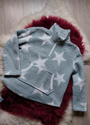 ❤️❄️💜 теплая флисоа толстовка теддик на полузамочке
