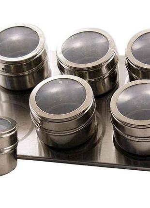 Набір банок для спецій 6шт 4,5х6см 16769-4 тм zauberg