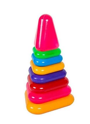 Пірамідка 7ел. трикутна №6 арт.1810 тм bamsic