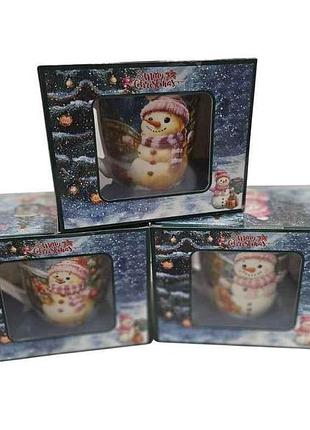 Чашка 350мл merry christmas hk-2351b-2/3662 в под. коробке тм prc