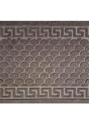 Килимок 45*75см з тисненням №2 velour dark brown тм bona domus