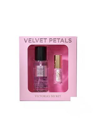 Набір velvet petals міст, блиск, спрей victoria’s secret