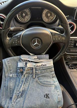 Джинси жіночі з резинкою calvin klein 🩶