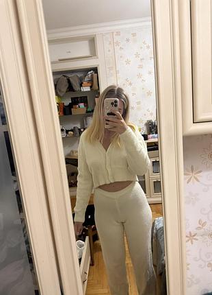 Костюм плюш вʼязаний