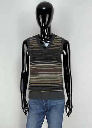 Вовняна жилетка в смужку люкс класу оригінал