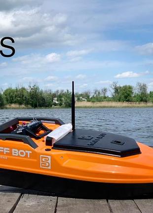Карповий кораблик skiffbot pro s з gps, бункер 3 кг, пульт, акб 21а, 3 роки гарантії, глубиномір у подарунок