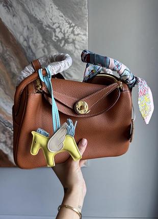 Шкіряна сумка lindy 19см , 26см h 5