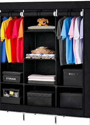 Тканевой шкаф hcx storage wardrobe 88130 черный