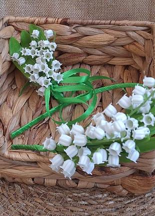Обруч з конваліями, обруч  ландиши, весняний віночок