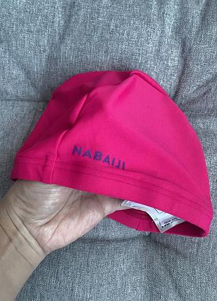 Шапочка nabaiji baby shell текстильная для плавания для маленьких дівчат
