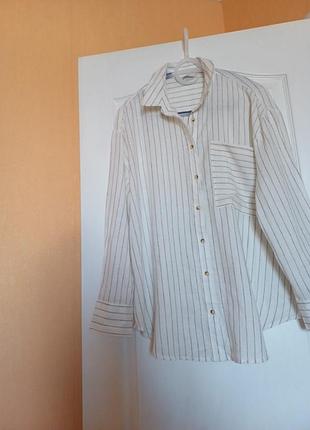 Сорочка жіноча лляна колір молочний від george