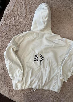 Худі оверсайз молочного кольору soho 3