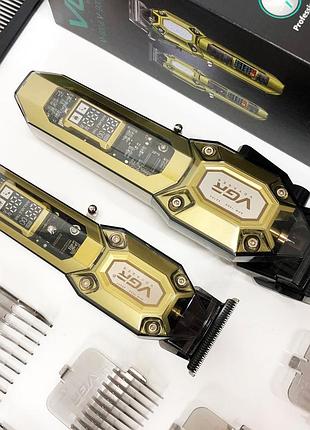 Машинка для стрижки аккумуляторная с керамическими ножами vgr 2 в 1 vgr v-600 v-900 uo-94