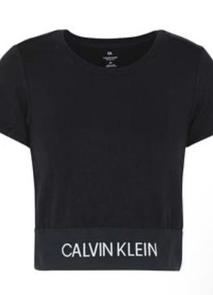 Укорочена футболка calvin klein performance ss