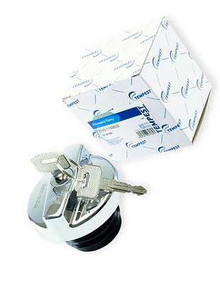 Крышка топливного бака 2108-21099, 2110-2112, 2113-2115 с ключом (хром) (крышка бензобака) tempest