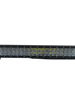 Фара светодиодная комбо (ближний, дальний) с линзой 5d (60 led,с крепежом, прямоугольная)