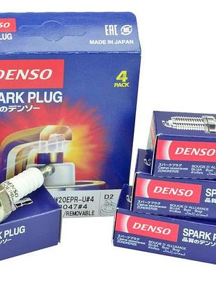 Свеча зажигания denso 2101-2107, 2108-21099, заз 1102 таврия, lanos (8 кл) с резистором карбюратор (к-кт 4 шт)