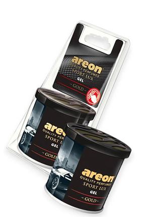 Ароматизатор на панель гель areon gel sport lux 80г "gold"