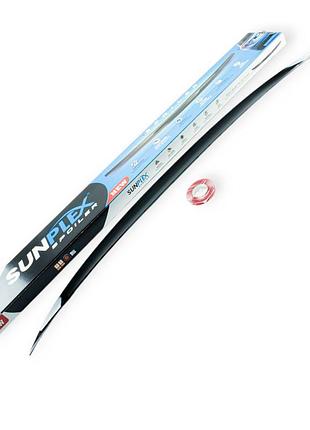 Дефлектор багажника volkswagen jetta vi 2010-2019 (скотч) sunplex