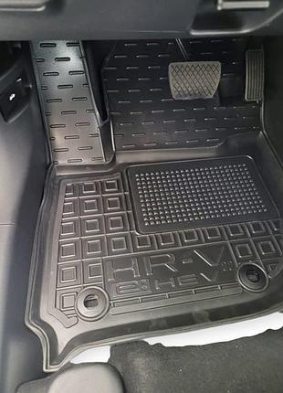 Килимки салону honda hr-v e-hev (2022-) борт 2,5 см, з перемичкою avto-gumm