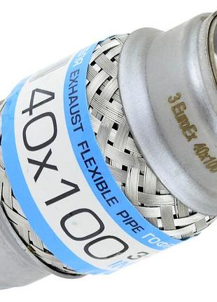 Гофра глушителя 40x100 (3-х слойная) euroex