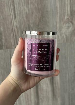 Ароматизована свічка a thousand wishes bath & body works