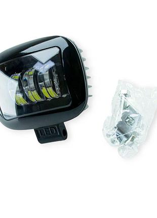 Фара дополнительная led прямоугольная 120х95х50 (д в ш) 30w black optimal-l