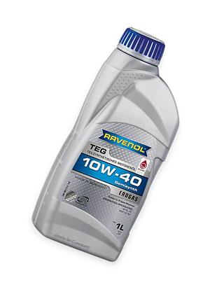 Масло моторное ravenol 10w-40 teg "semisynth" erdgas sl-cf, a3-b3 1л