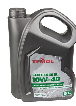 Масло моторное temol 10w-40 5л. luxe diesel api cg-4/cf/cf-4/sj