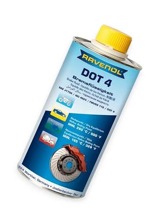 Рідина гальмівна 1л dot-4 ravenol