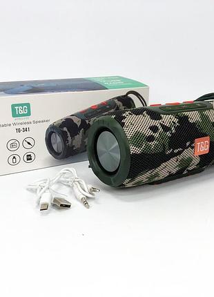 Беспроводная портативная колонка для музыки tg341, bluetooth колонка с хорошей батареей cw-34