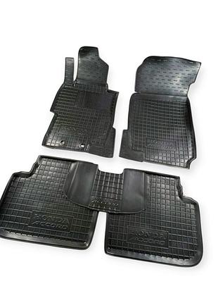 Килимки салону honda acсord vii (2002-2008) борт 2,5 см, з перемичкою avto-gumm