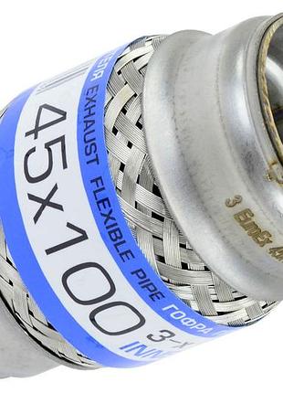 Гофра глушника 45x100 (3-шарова) amulet euroex