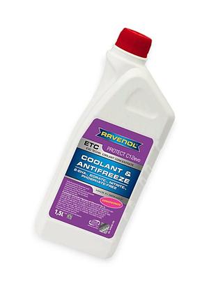 Антифриз красный 1,5 л -37°c концентрат (1 -1) c12 evo etc vag tl 774-l ravenol