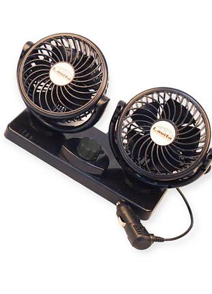 Вентилятор двойной 24 v (2 х d 4" - 10,4 см) на стойке, две скорости lavita