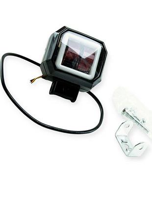 Фара дополнительная led прямоугольная 70х60х55 (д в ш) 20w cree дальний, дхо optimal-l