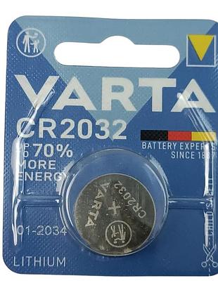 Батарейка таблетка літієва 3.0v cr2032 блістер varta
