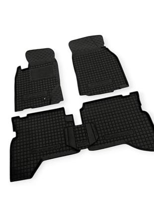 Килимки салону mitsubishi padjero sport (1996-2008) борт 2,5 см, з перемичкою avto-gumm