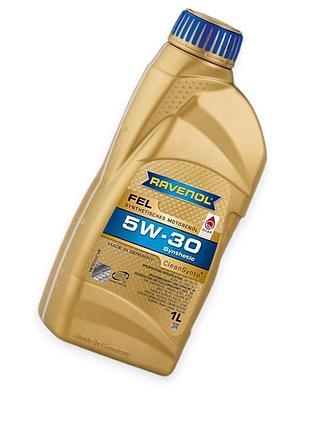 Масло моторное ravenol 5w-30 fel "synthetic" sn-cf, с2 1л mid saps