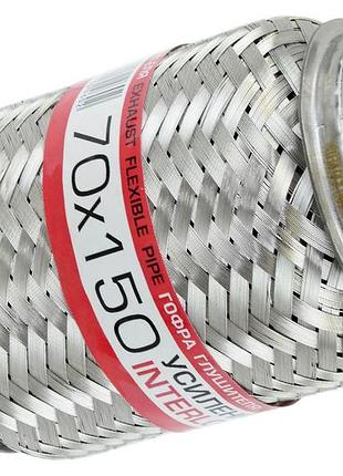 Гофра глушителя 70x150 interlock euroex