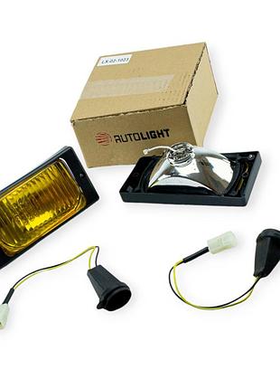 Фара протитуманна 2110-2115-2123 заокруглені кути жовта (к-кт 2 шт) autolight