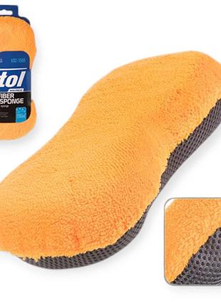 Губка из микрофибры для мойки автомобиля 24х11х5,5 vitol