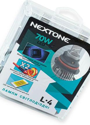 Автолампа led hb1 12v nextone l4 70w 6000k 18000l радіатор с вентилятором та обманкой
