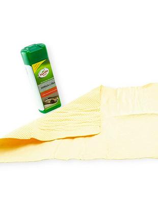 Салфетка протир. искуст. замша в тубе (42х32) желтая turtle wax (малая)